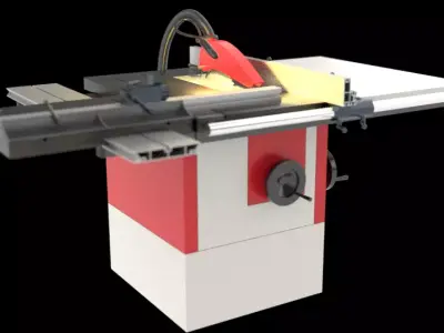 Circular Saw Bench Workshop Industry Carpenter DIY Joinery Tool 3D model