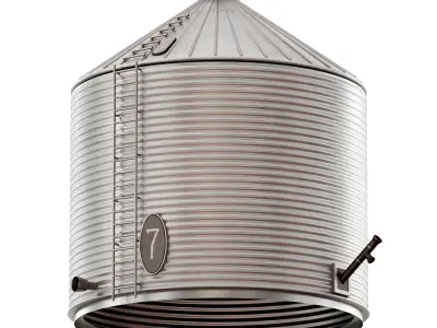 Metal fuel tank 3D model