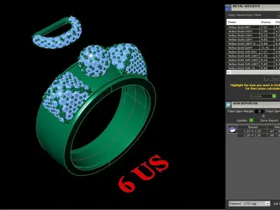 Luxury Men Rings Designs 4MR021 3D print model