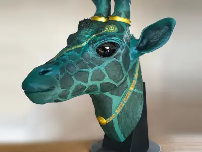 Fantasia Fauna-Girikirti-Giraffe 3D Model 3D print model