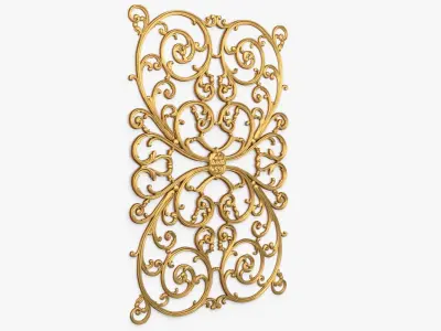 Classic decor ornament 107  3D model
