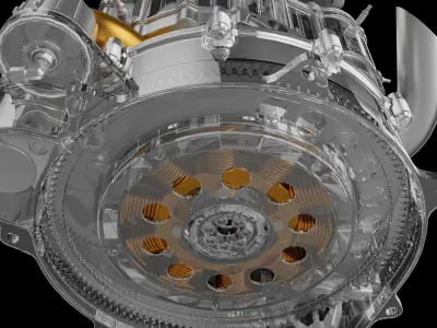 Two stroke rotary engine  3D print model