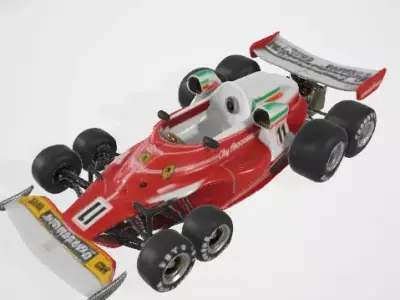 Futuristic Race Car 3D model