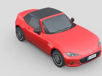 Mazda MX5 2014 Low-poly 3D model