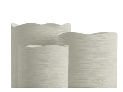 Off White or Cream vase 3D model