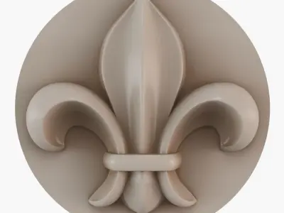 french lily 3D print model