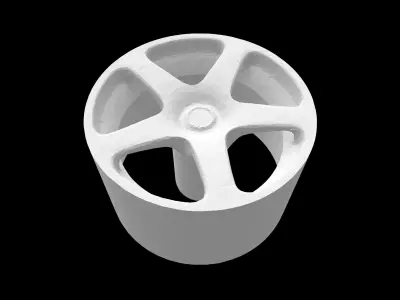 RUF oem scalable and printable rims 3D print model