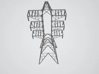 Light pole 3D model