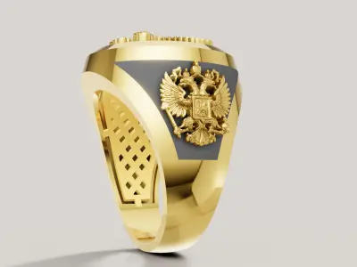 Mens Ring 3D print model E 03 3D print model