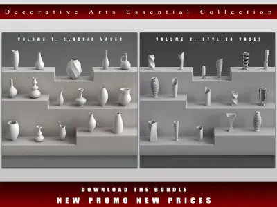 Decorative Arts Essential Bundle 3D model