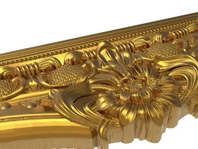 carved frame 3D model 3D model 3D model