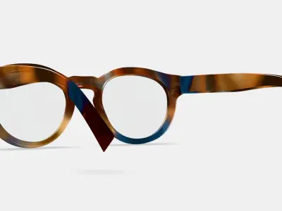 Tal Eyeglasses in Maritime Tortoise 3D model