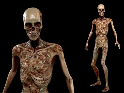 Eye Monster  Low-poly 3D model