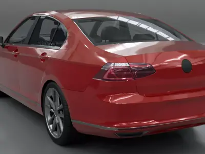 Volkswagen Passat B8 - Low Poly - Game Ready Low-poly 3D model