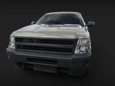 chevrolet silverado 2008 Low-poly 3D model