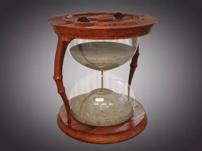 Hourglass Low-poly 3D model