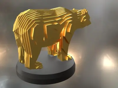 Parametric Bear Low-poly 3D model purchase