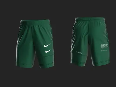 3 Shorts Marvelous Designer project 3D model