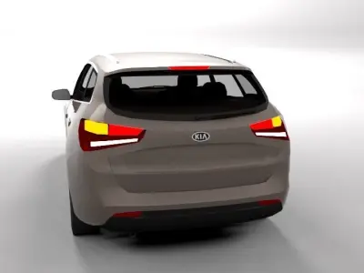 KIA CEED VARIANT LOWPOLY Low-poly 3D model