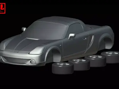 Toyota MR2 W30 Toyota MR-S Spyder Roadster 1999-2007 3D print model