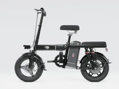 Folding Electric Bike 3D model