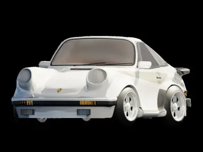 Porsche 930 Turbo mini car 3D model 3D model