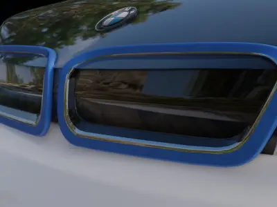 Electric Car Low-poly 3D model
