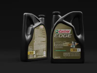 Oil Engine Container Low-poly 3D model