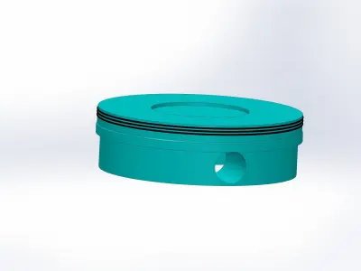 Two Cylinder Engine 3D model