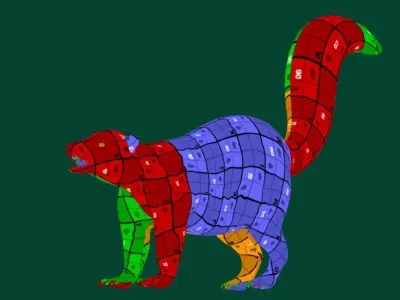 Skunk Mammal Animal 3D model