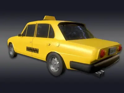 Taxi Yellow Cab - Photo Real 3D model