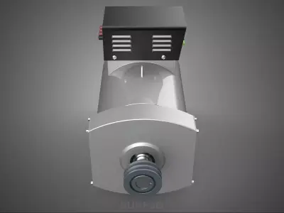 ENGINE MOTOR GENERATOR ALTERNATOR DYNAMO GENSET CONTROL PANEL KW 3D model