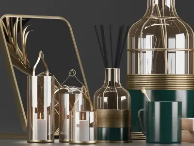 Luxury Decorative Set 3D model