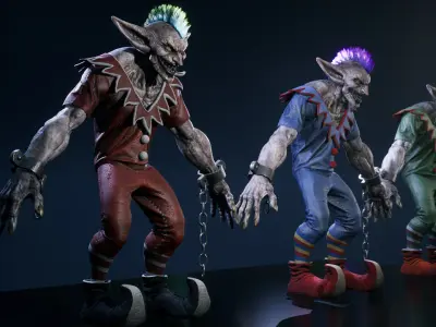 Foolish Goblin - Rigged and Animated Low-poly 3D model