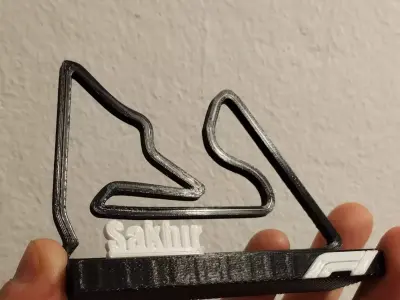 F1 Circuit Sakhir 3D print model
