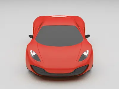 Mclaren Sports Car Vehicle 3d model blender 3ds max obj fbx  3D model