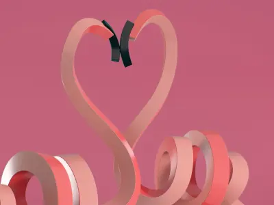 Love Of Flamingos 3D model