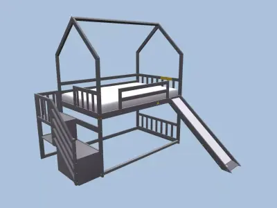 Bunk Bed 3D model