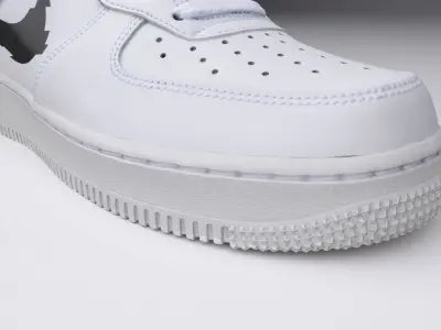 Nike Airforce One Orange White 8K Textures High Poly 3D model