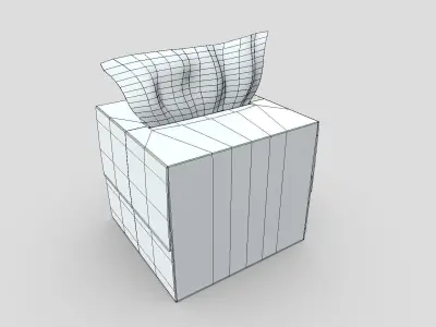 CC0 - Tissue Box Free low-poly 3D model