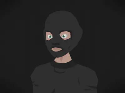Colorly - Robber Guy - Game Ready - Rigged - Customizable Low-poly 3D model