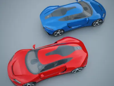 Concept Sport Car Julietta - by Lee Rosario 3D model