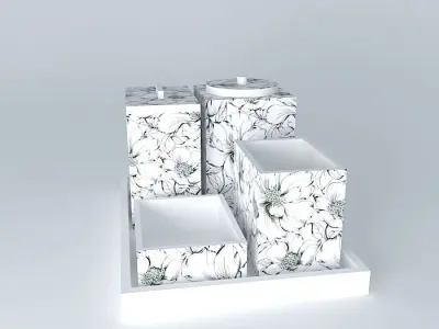 bathroom set conjunto lavabo Free 3D model