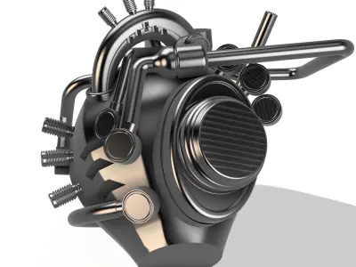 Sci-Fi Heart-Oily Feelings  3D print model