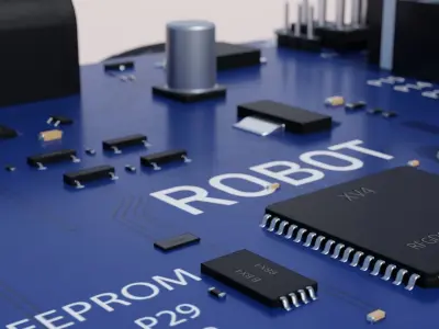 Robot Toy Car 3D model