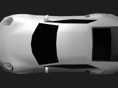 Low-poly Porsche 911 turbo s 992 Low-poly 3D model