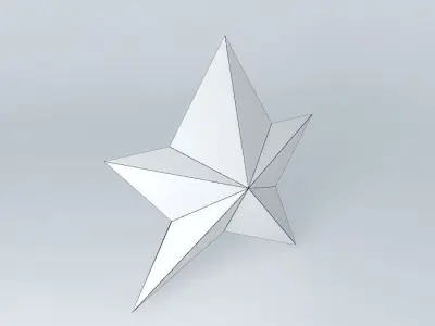 Star origami Free 3D model