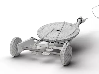 Traditional Tomtom Gari Toy Low-poly 3D model