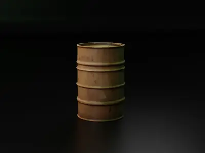 radioactive barrel Free 3D model