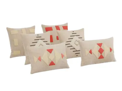 cotton cushions 3D model